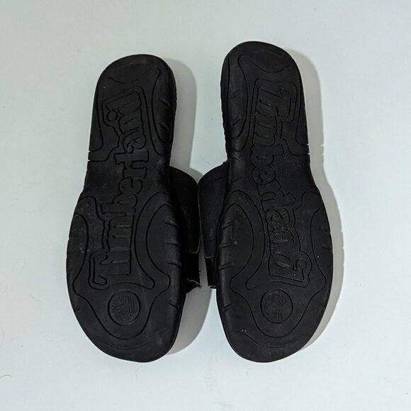 Timberland Black slide sandals sz 6 - Picture 8 of 9